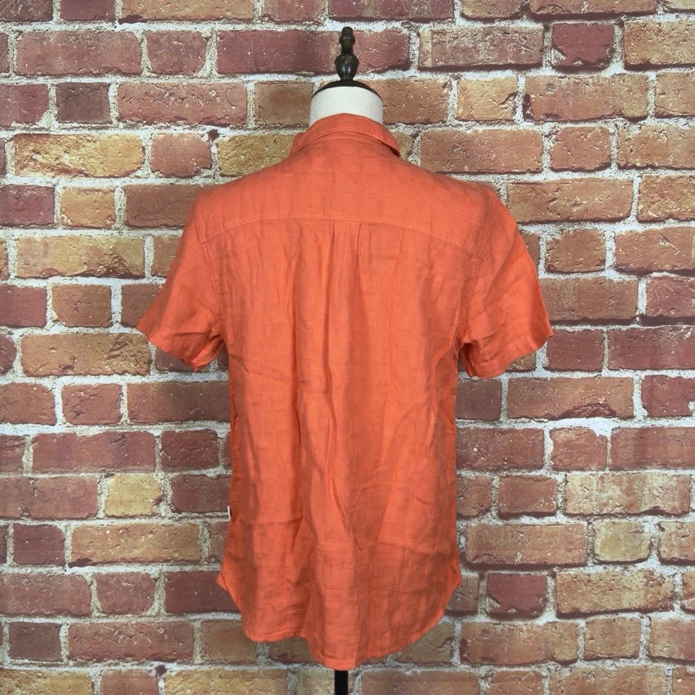 The North Face Men's Loghill Jacquard Short‎ Sleeve Button Up Shirt Size M